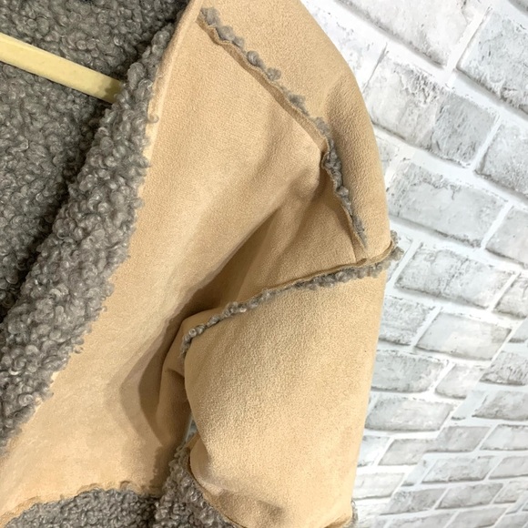 Lucky Brand NWOT faux suede and sherpa jacket - Picture 4 of 6